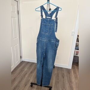 Mavi Blue Denim Overalls with Chest Patch